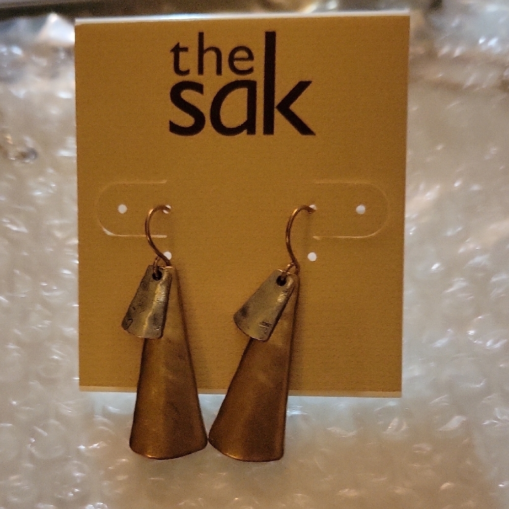 The Sak Gold and Silver Earrings